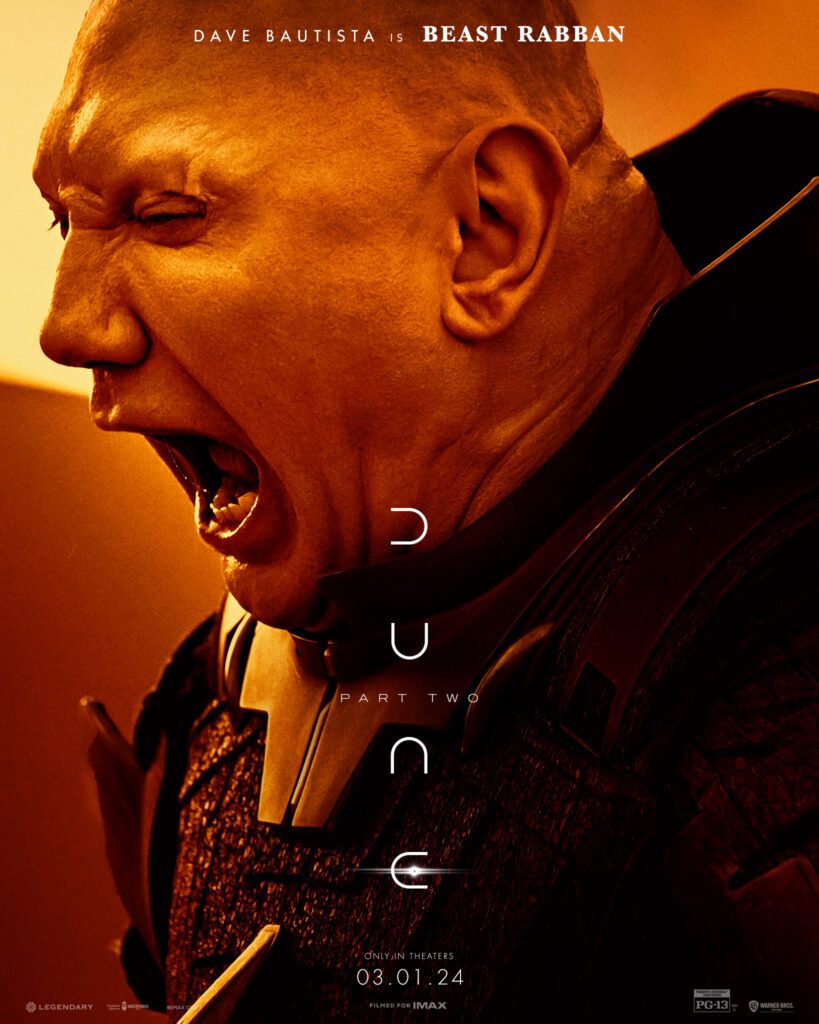 dune parte 2 character poster dave bautista