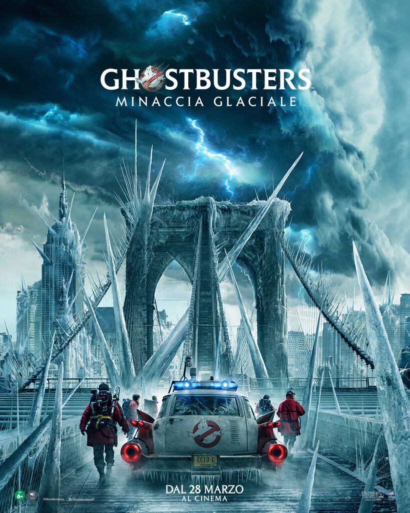 Poster ufficiale ghostbusters minaccia glaciale