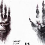 collage character poster godzilla e kong il nuovo impero