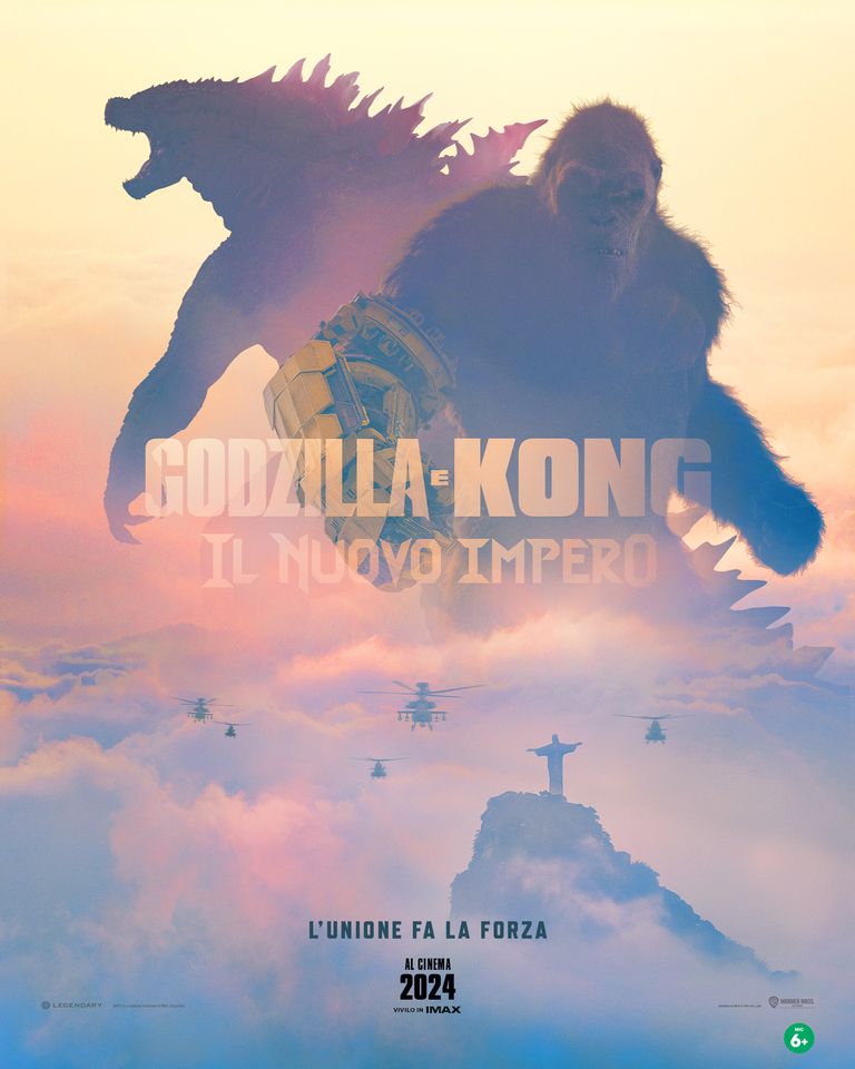 teaser poster godzilla e kong il nuovo impero
