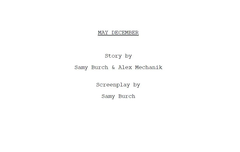 cover sceneggiatura may december