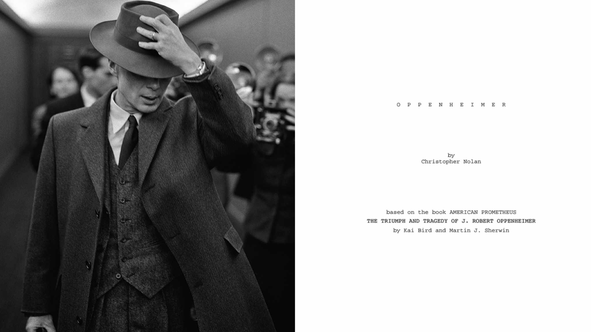 Oppenheimer: la sceneggiatura del film di Christopher Nolan
