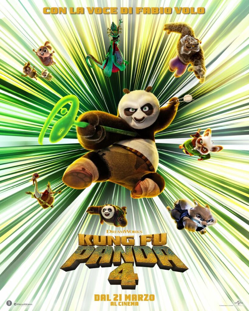 poster italiano kung fu panda 4