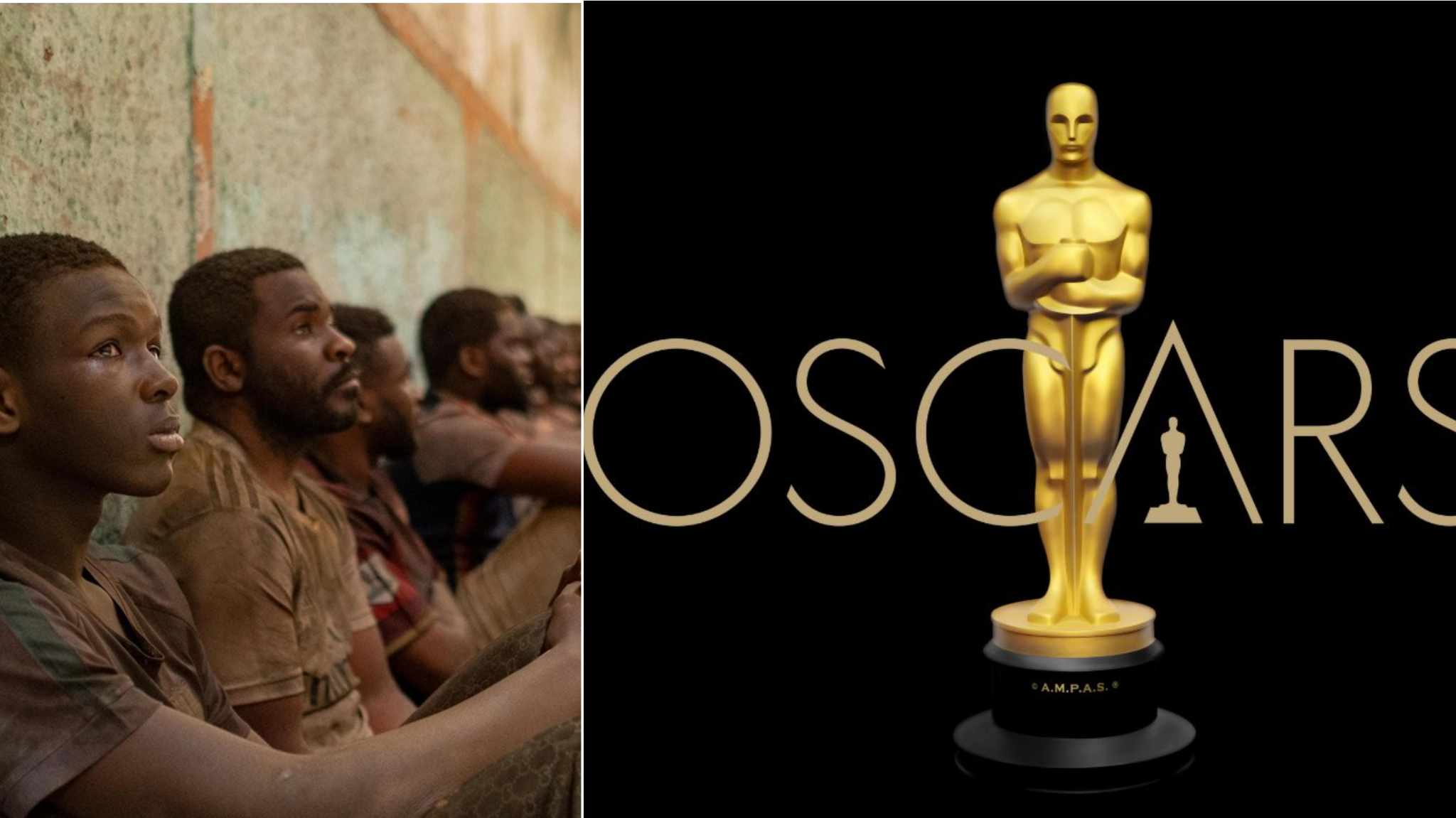 collage immagini film io capitano e oscar 2024