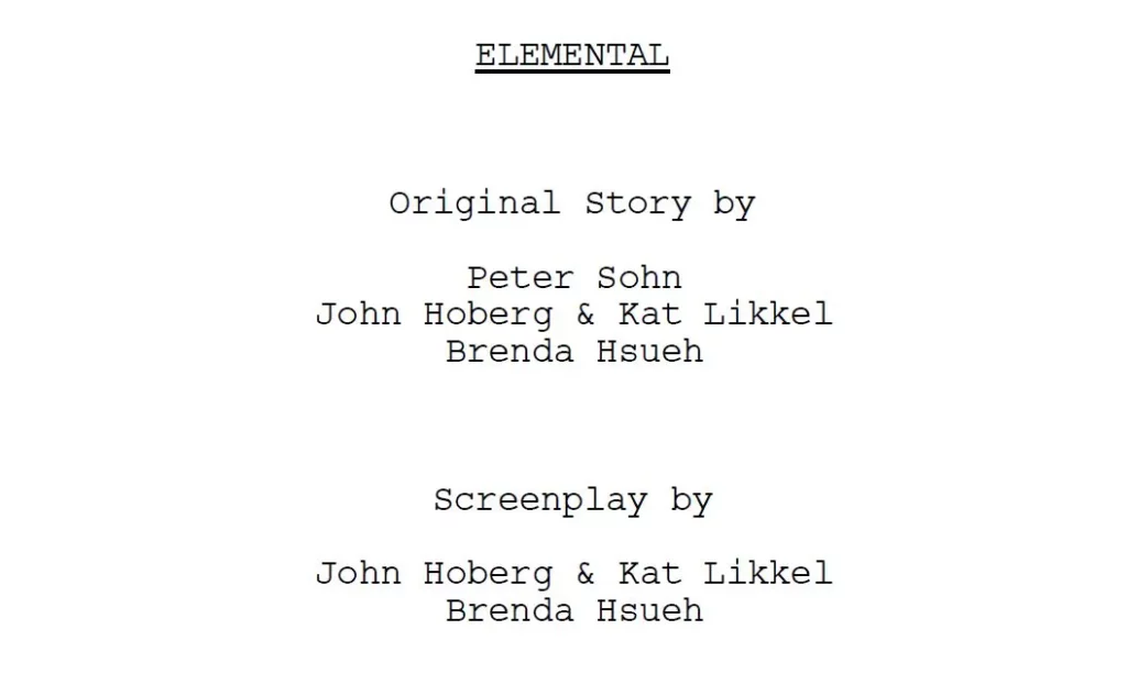 cover sceneggiatura elemental