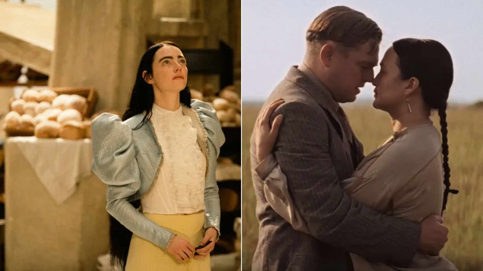 collage immagini poor things e killers of the flower moon