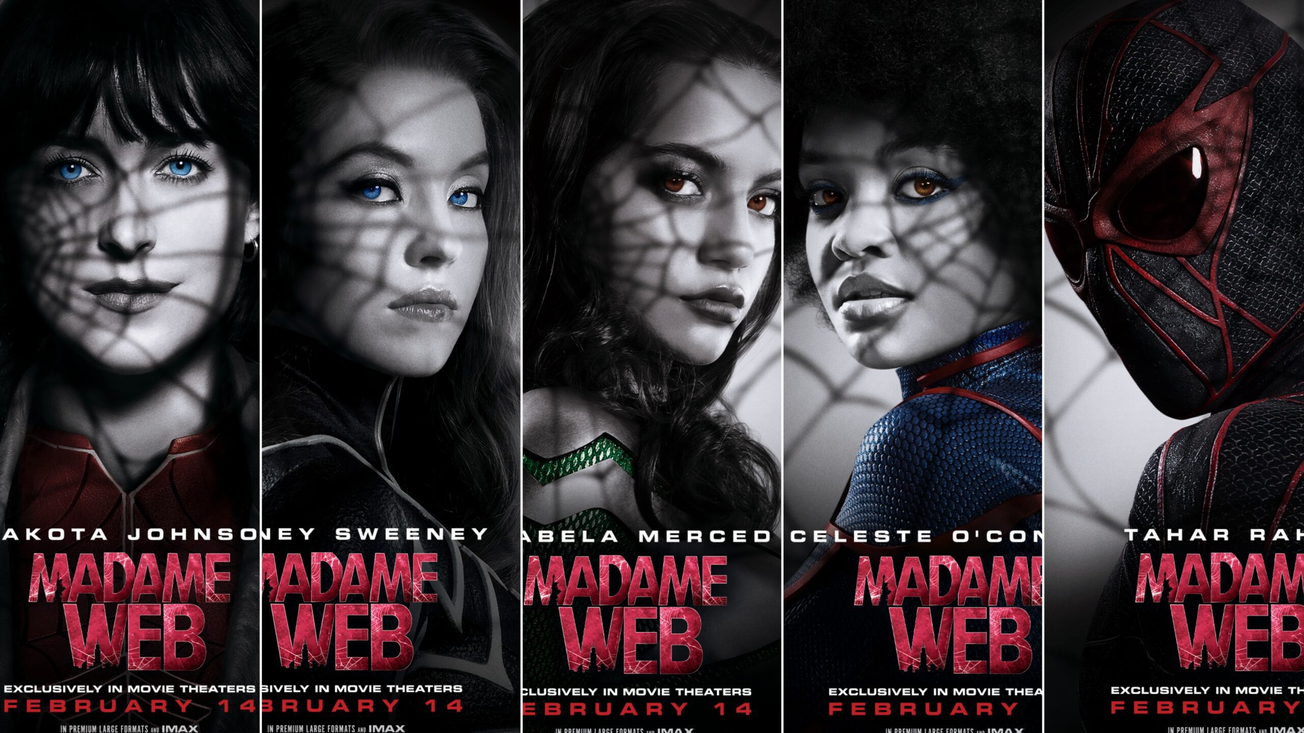 collage character poster madame web