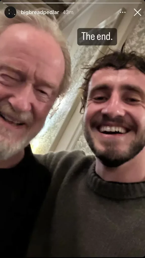 paul mescal e ridley scott