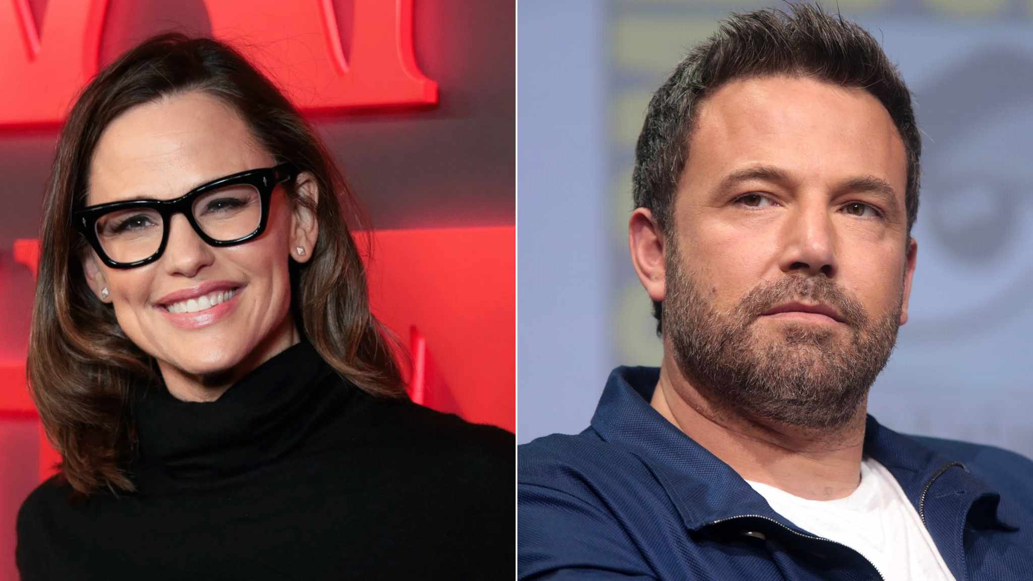 collage immagini ben affleck e jennifer garner