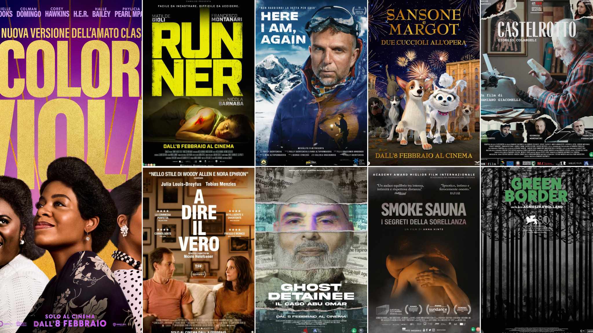 collage poster Film in Uscita Settimana del 5 Febbraio 2024