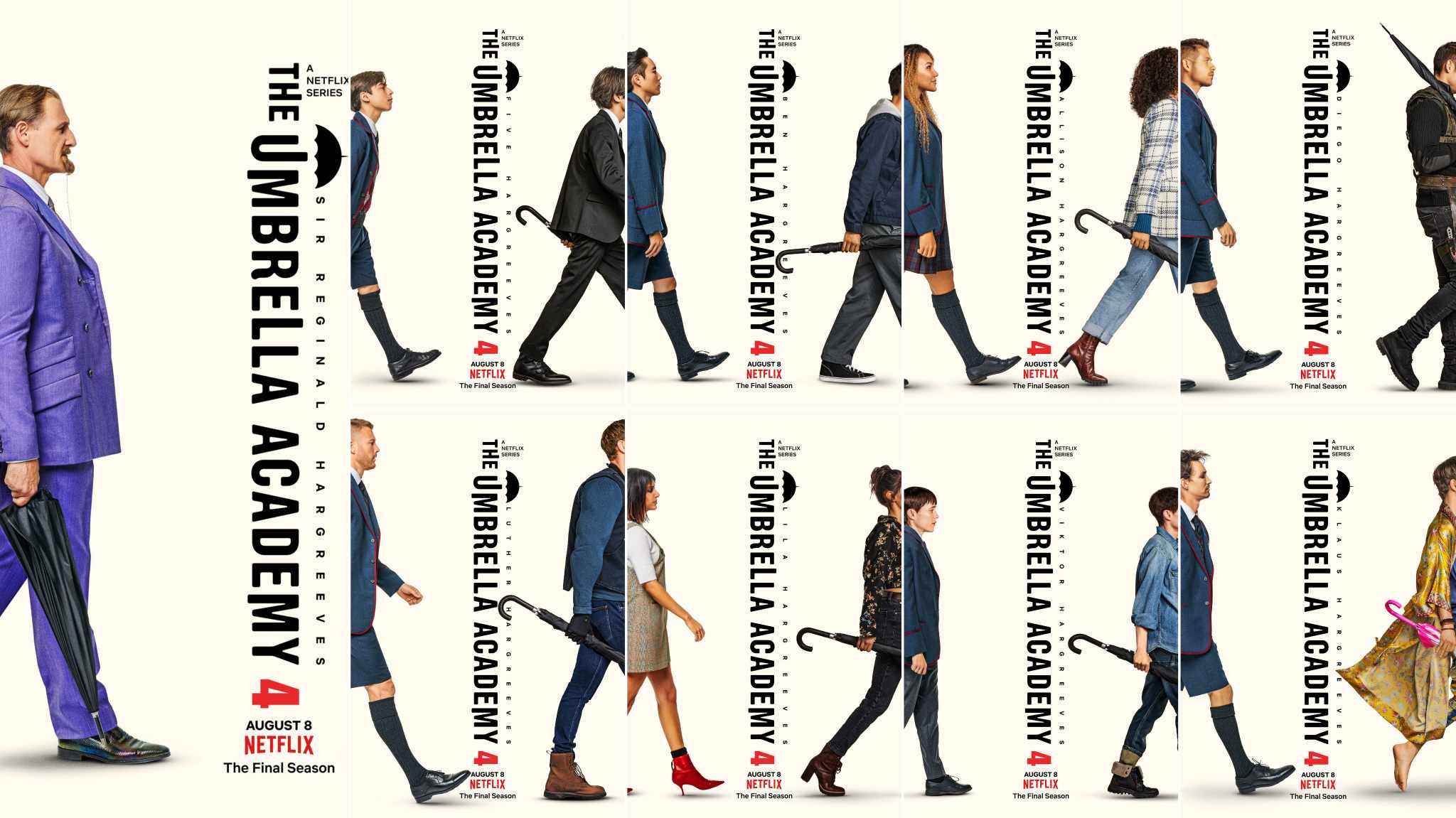 collage character poster the umbrella academy 4