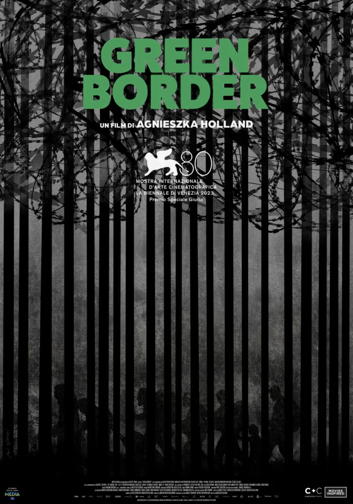 poster green border