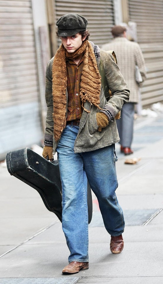 timothée Chalamet in A Complete Unknown