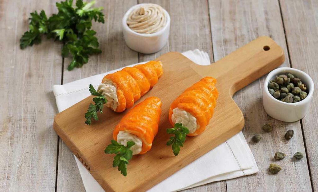 carote di sfoglia ripiene