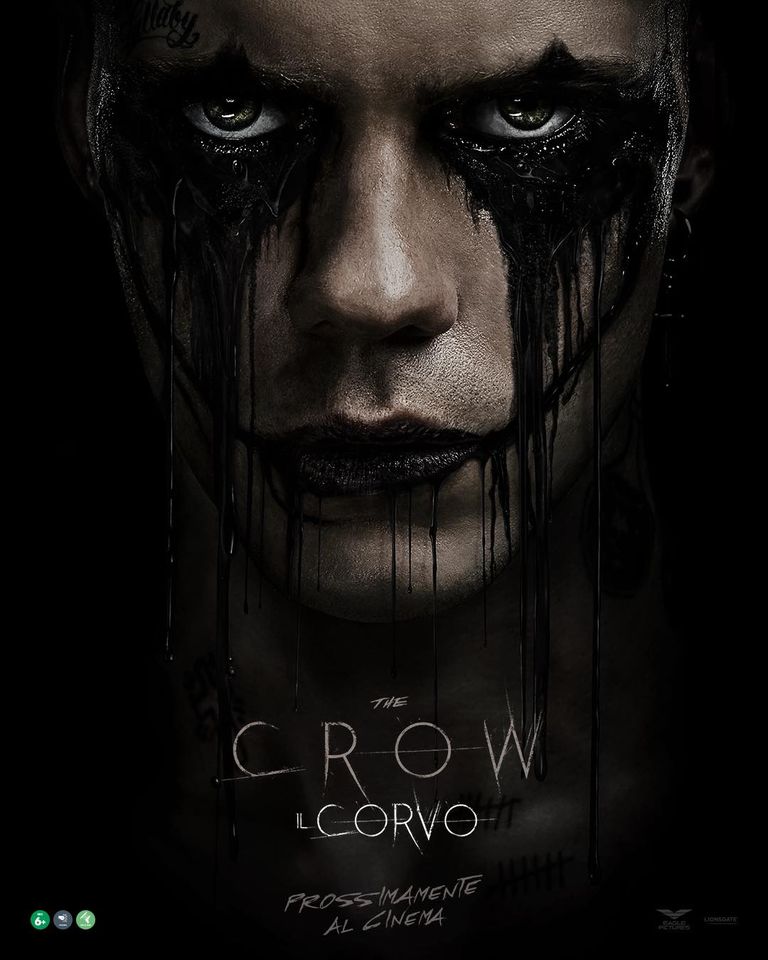 teaser poster italiano il corvo
