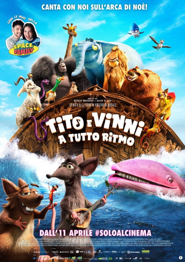 poster animazione tito e vinni a tutto ritmo