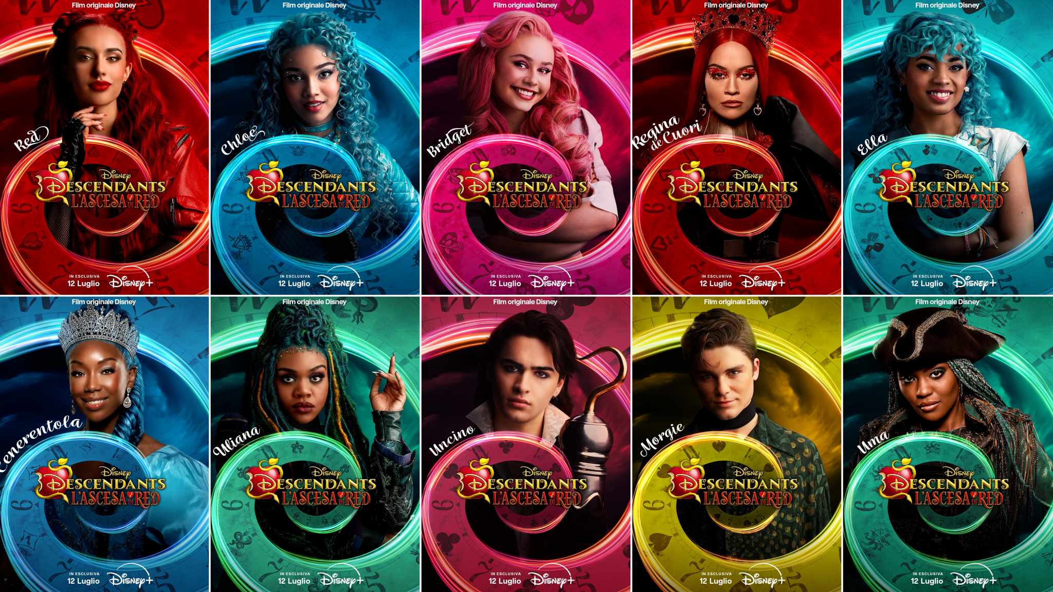 Descendants: L’Ascesa di Red, i poster dedicati ai personaggi