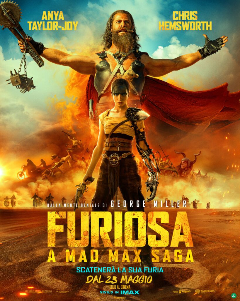 nuovo poster italiano Furiosa: A Mad Max Saga
