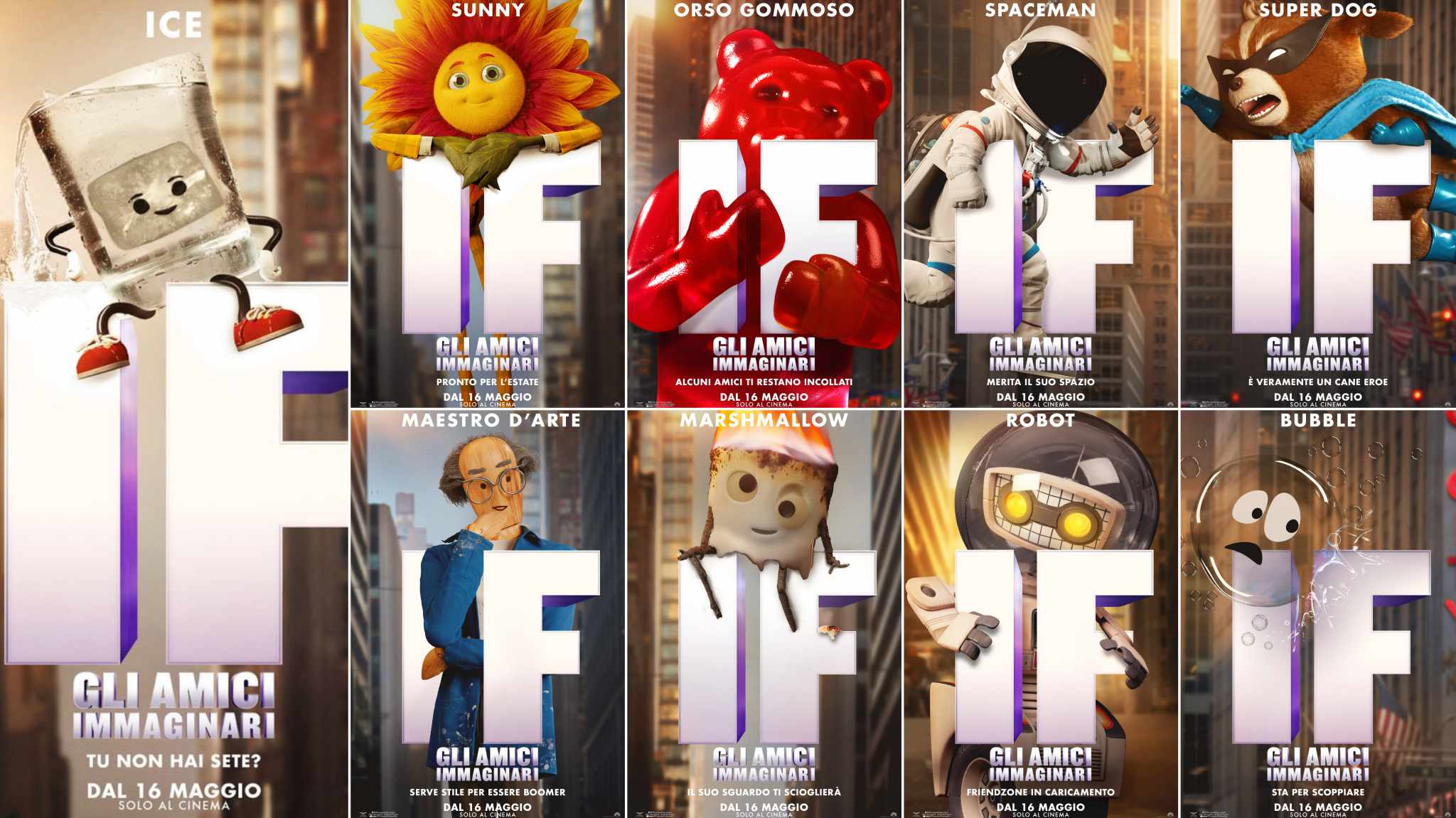 if gli amici immaginari - character poster