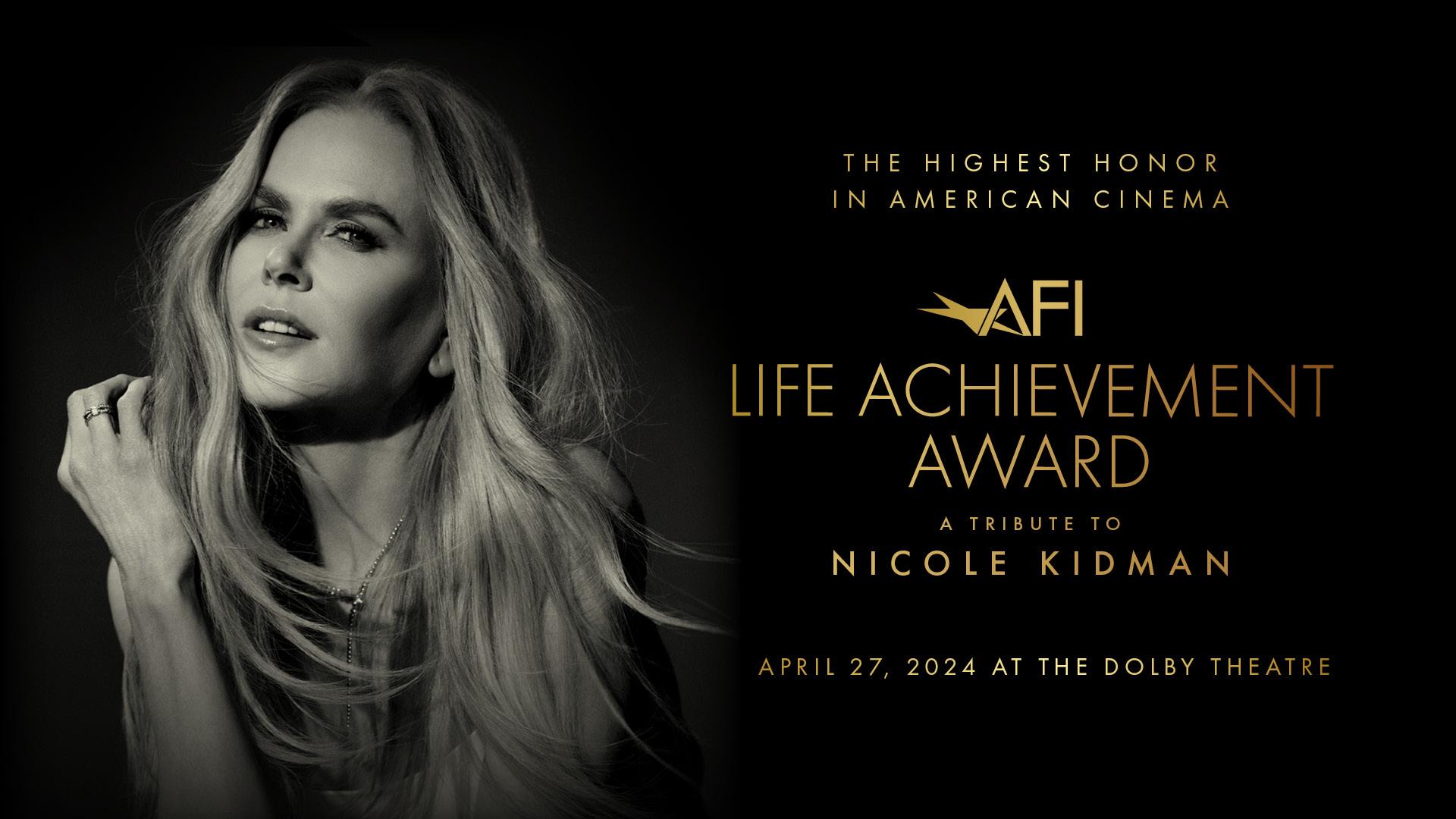 Nicole Kidman ha ricevuto L’AFI Achievement Award