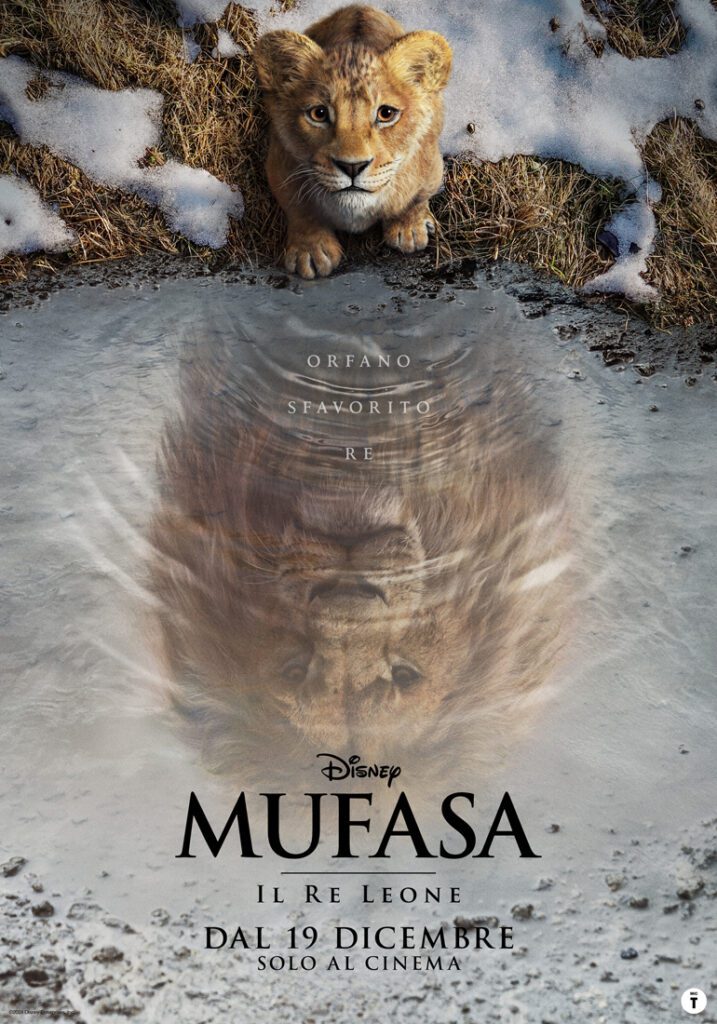 primo poster italiano mufasa il re leone