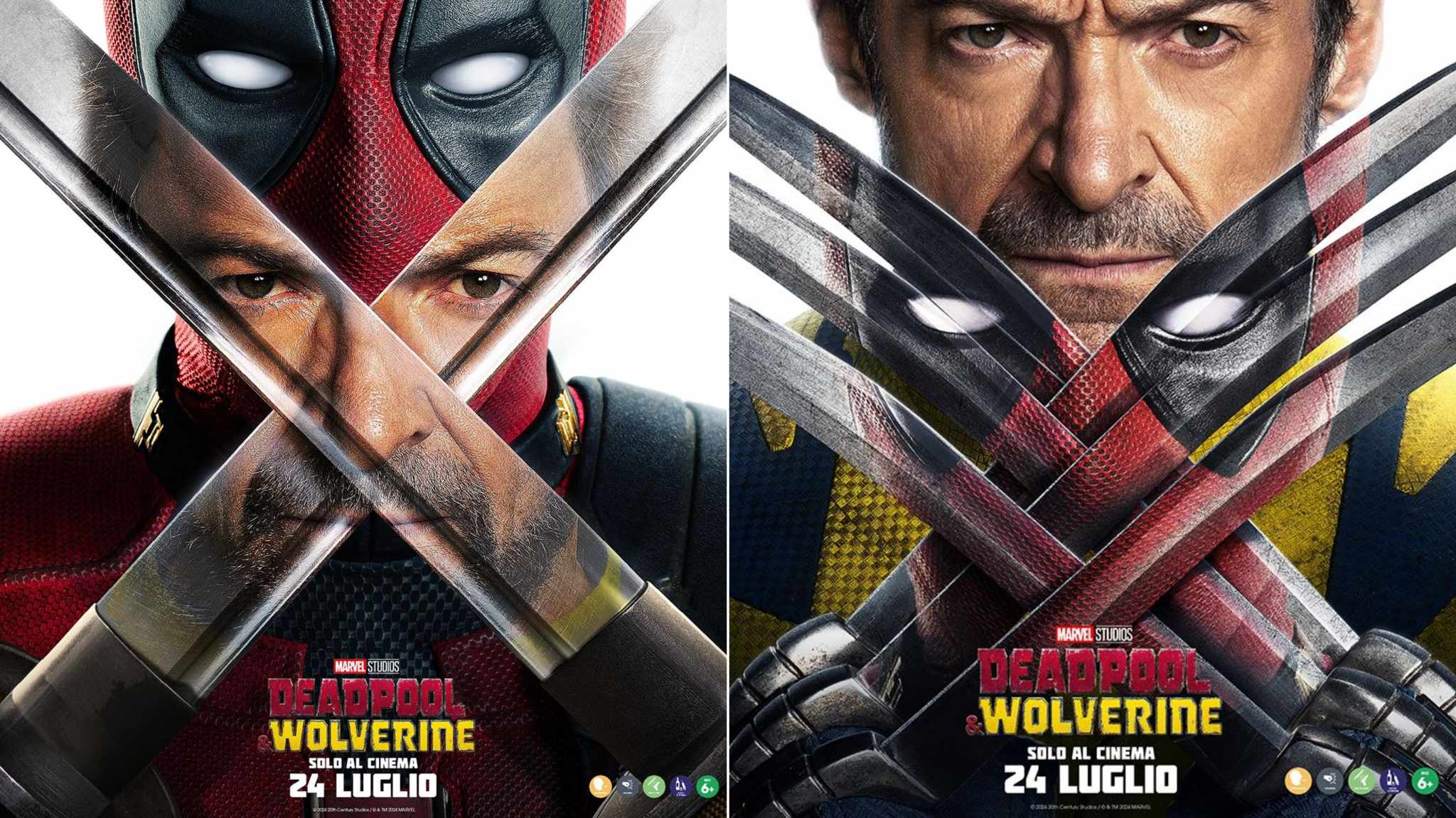 copertina nuovi poster deadpool e wolverine