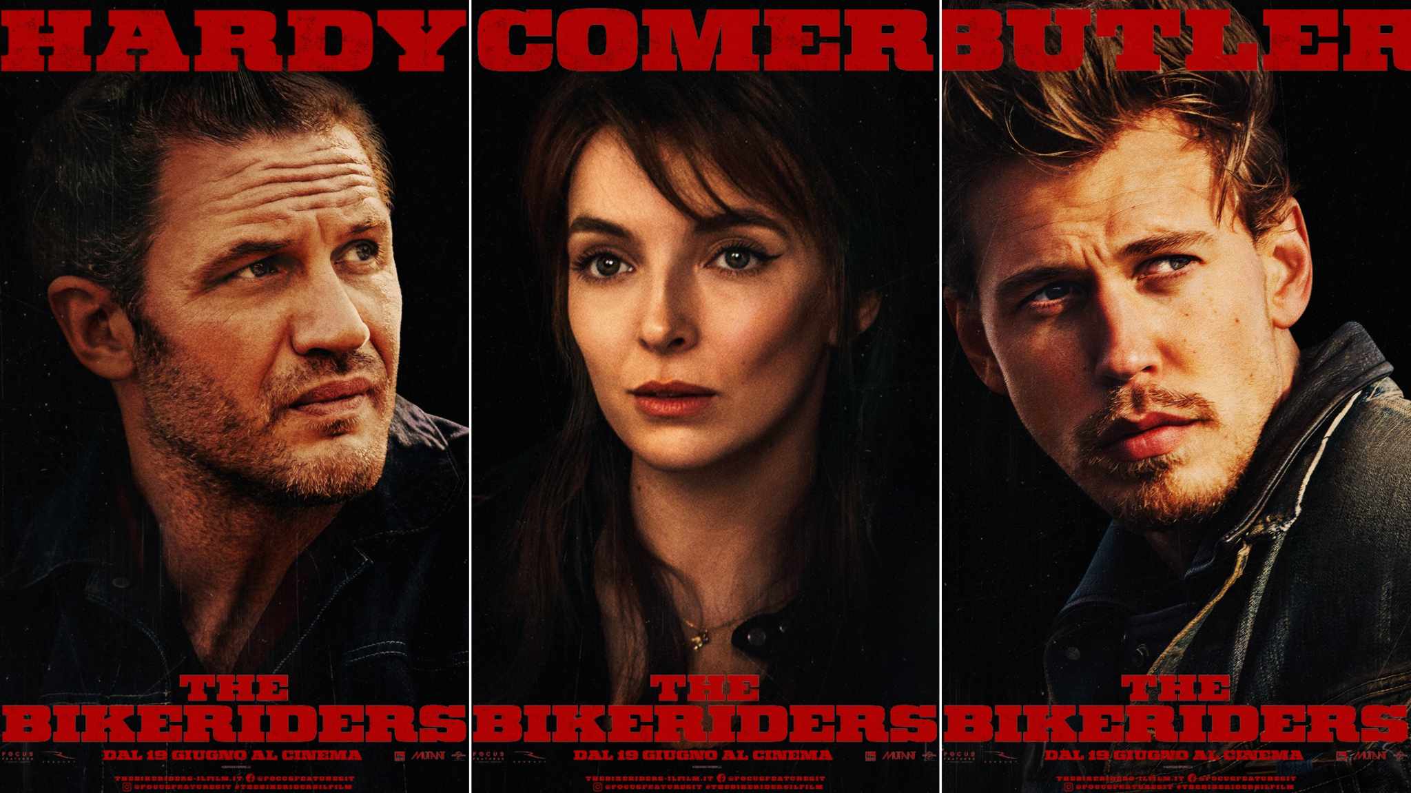 The Bikeriders: i poster italiani dedicati ai protagonisti