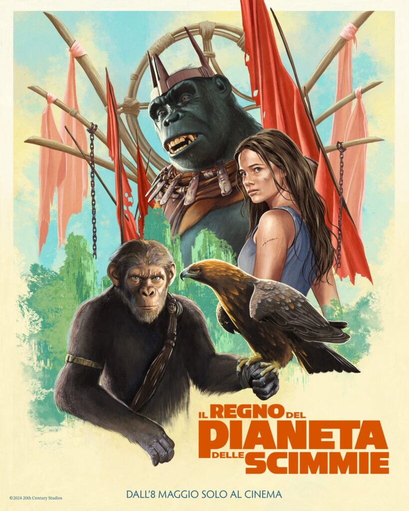 Il regno del pianeta delle scimmie poster creato da @kino_maniac.