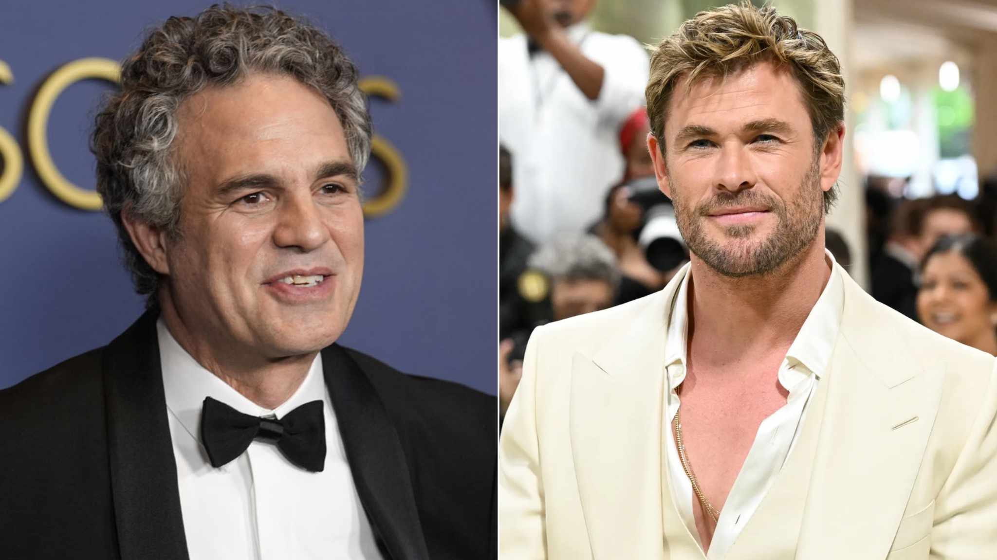 copertina mark ruffalo e chris hemsworth