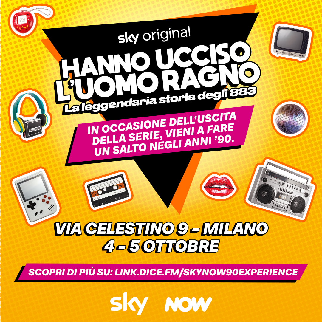 Hanno Ucciso l’Uomo Ragno: Max Pezzali special guest della experience anni ’90 a Milano