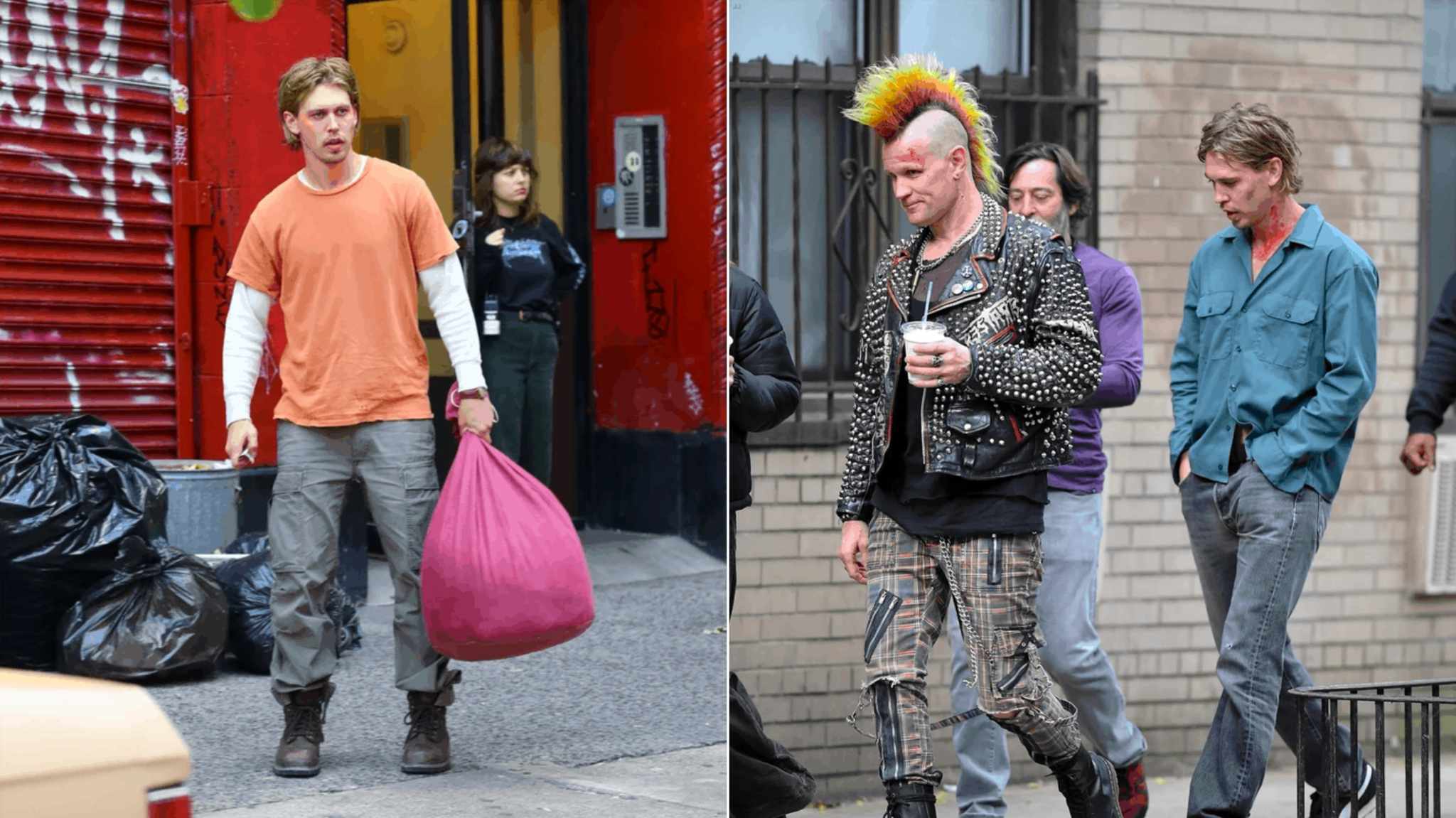 Caught Stealing: Matt Smith e Austin Butler nelle prime immagini dal set del film di Darren Aronofsky