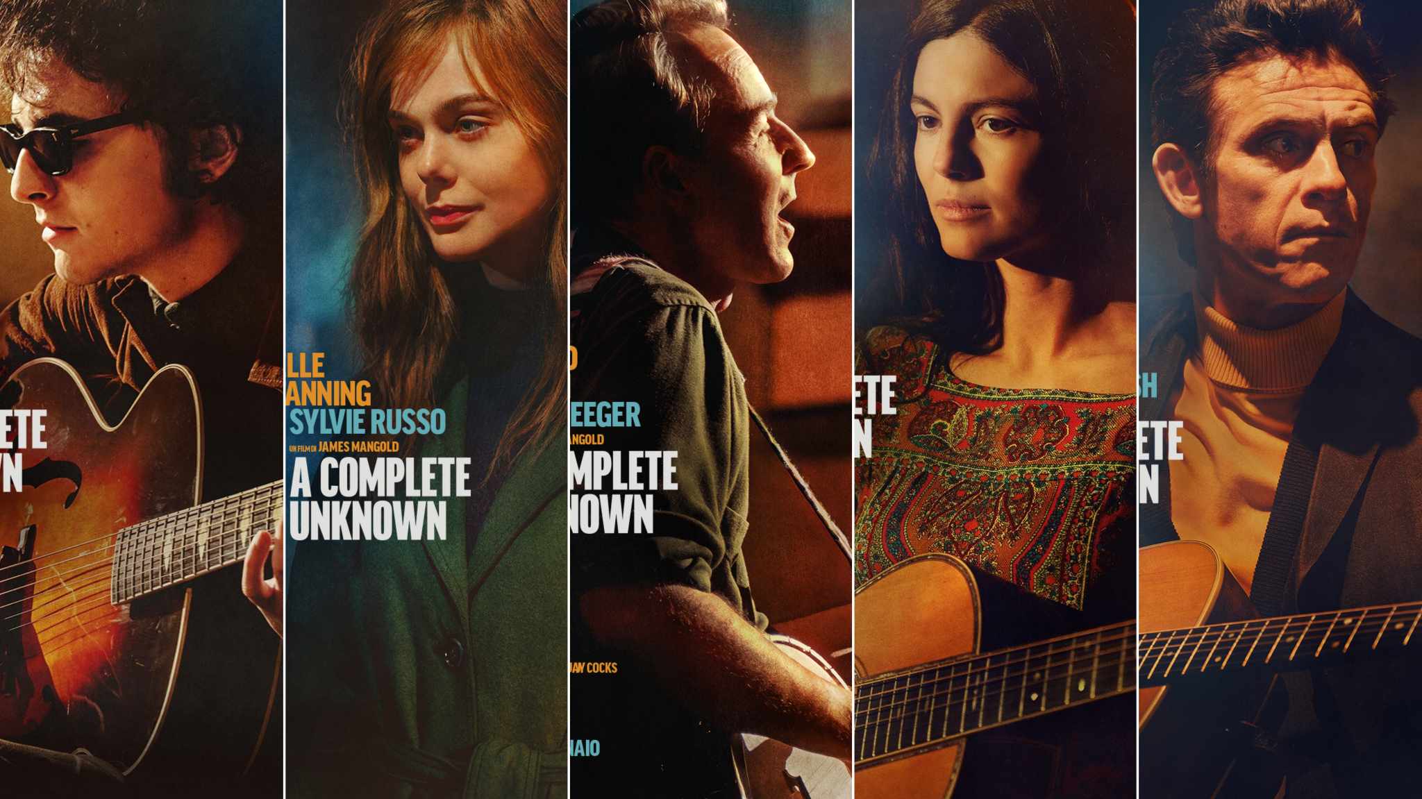 A Complete Unknown: i protagonisti nei character poster italiani