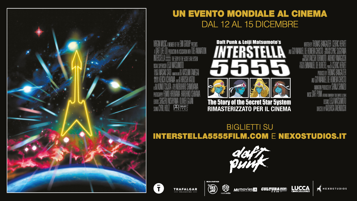 locandina orizzontale Daft Punk & Leiji Matsumoto’s Interstella 5555: The 5tory of the 5ecret 5tar 5ystem