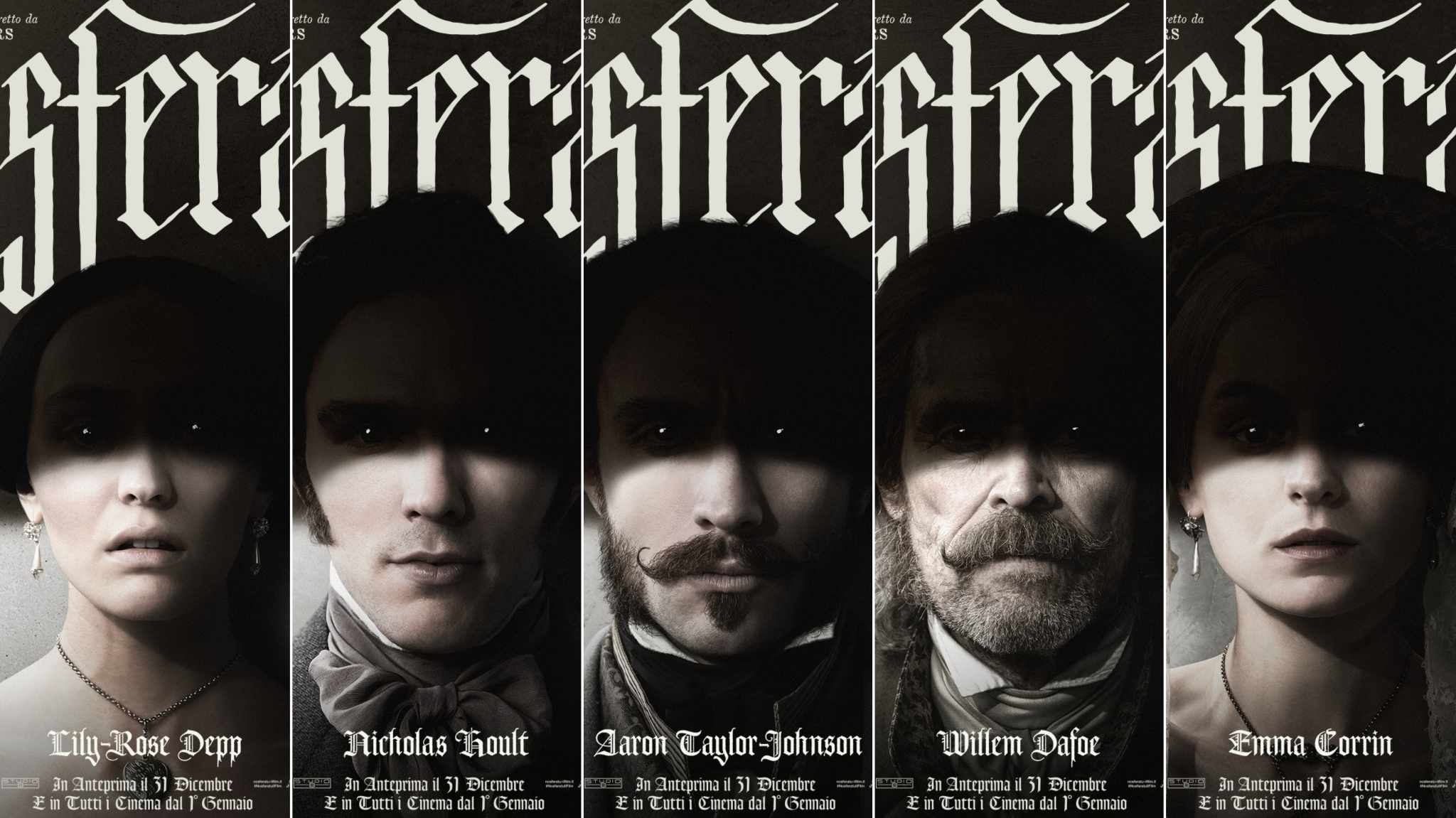Nosferatu: i protagonisti ritratti nei character poster italiani