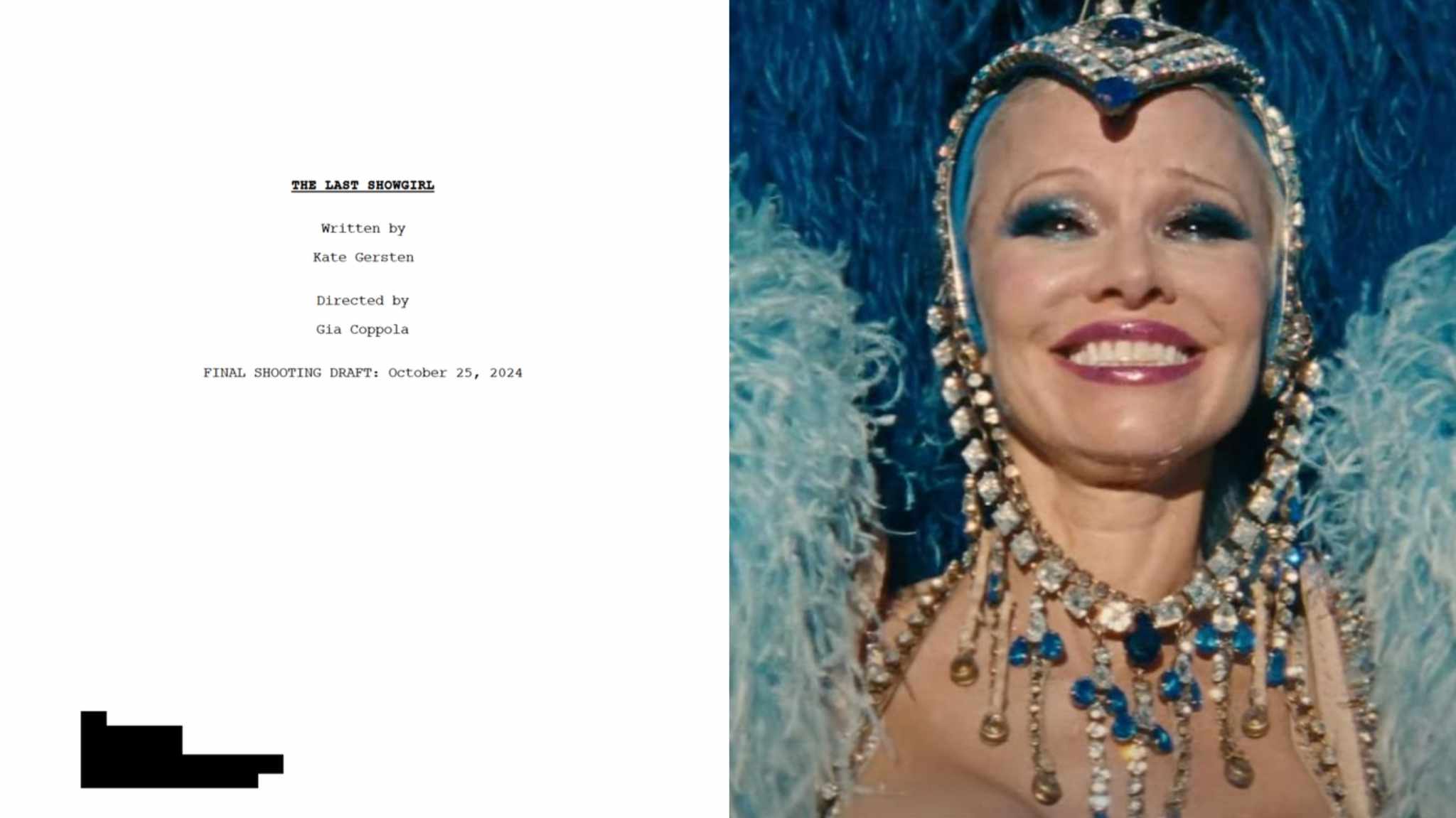 The Last Showgirl: la sceneggiatura complete del dramma con un intensa Pamela Anderson