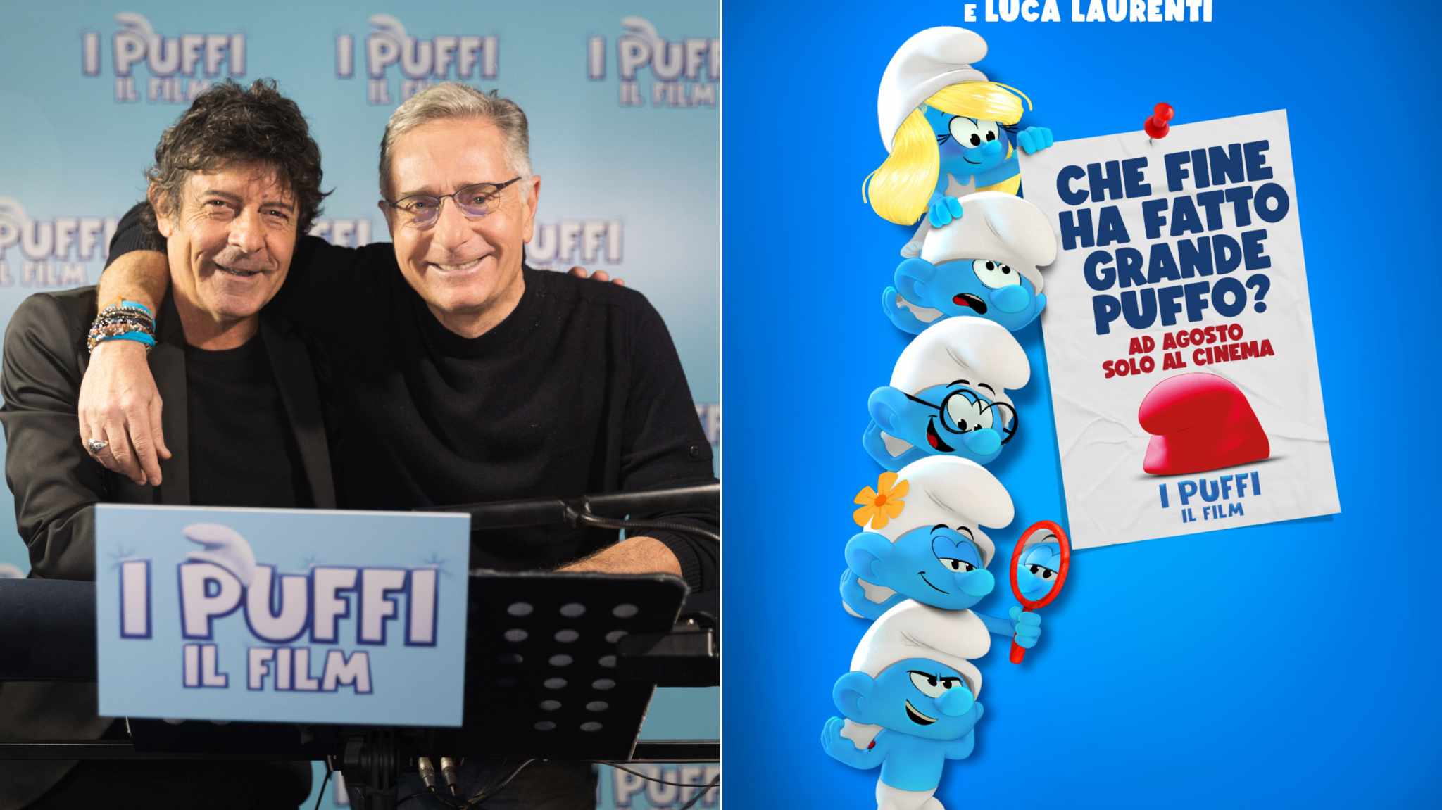 I Puffi – Il Film: il trailer e il teaser poster del film con le voci di Paolo Bonolis e Luca Laurentis
