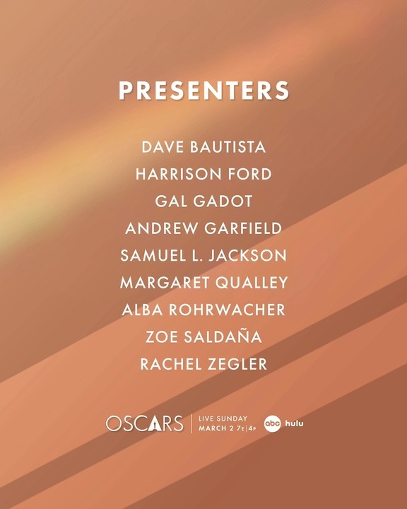 quarto gruppo presentatori Oscar 2025