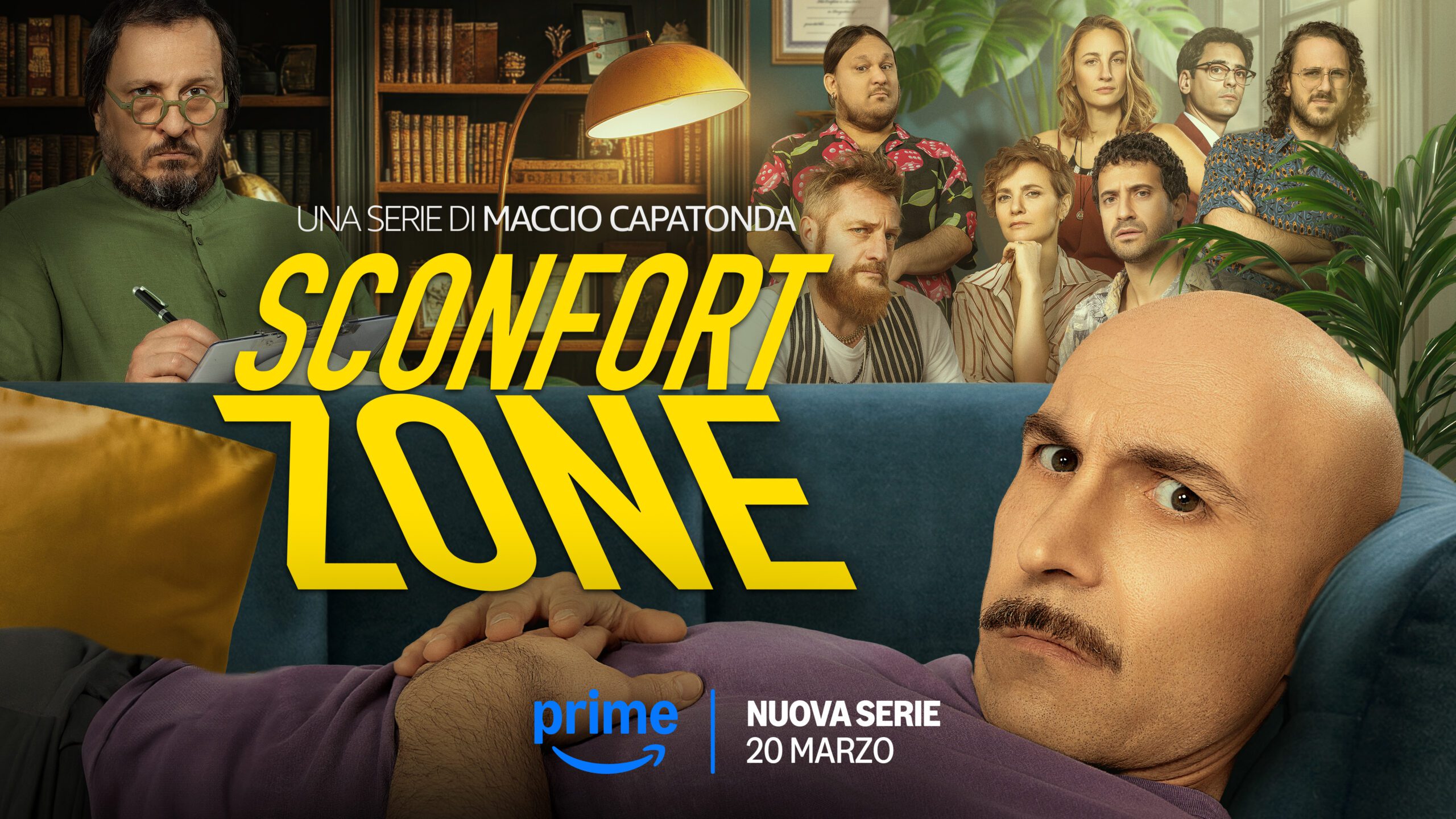 Sconfort Zone: il trailer e il poster della nuova serie di Maccio Capatonda