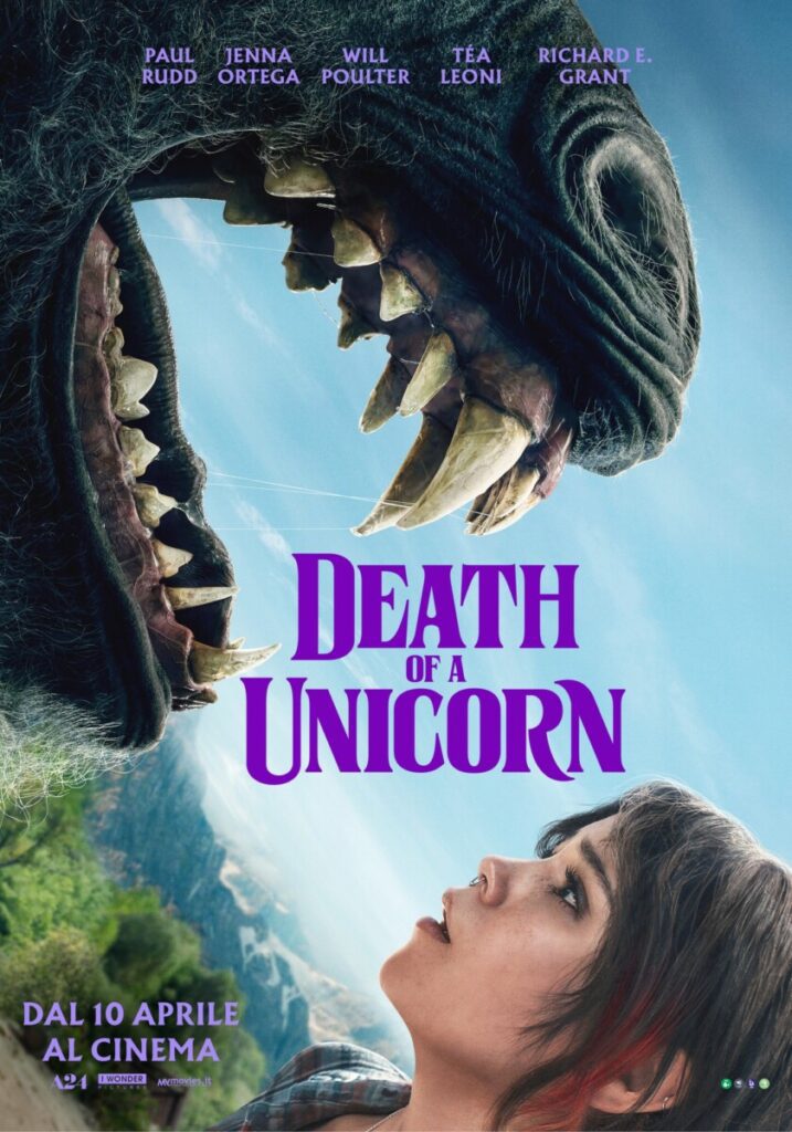 nuovo poster italiano Death of a Unicorn
