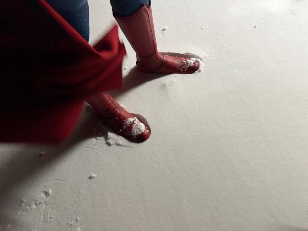 nuova immagine film Superman di James Gunn