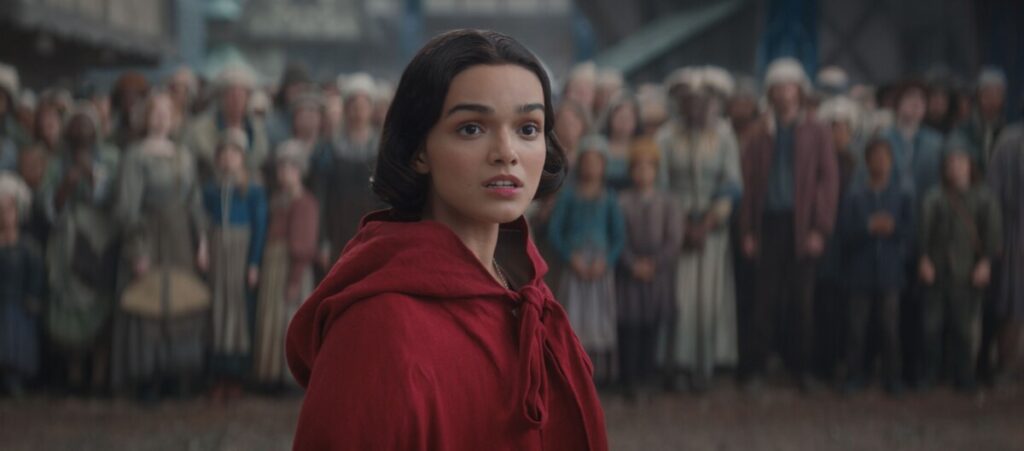 Rachel Zegler as Snow White in DISNEY's live-action SNOW WHITE. Photo courtesy of Disney. © 2024 Disney Enterprises, Inc. All Rights Reserved.