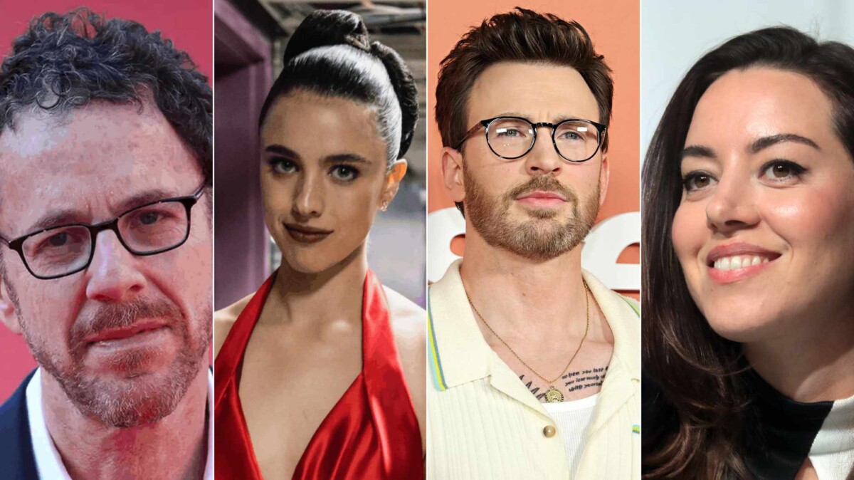 ethan coen margaret qualley chris evans e aubrey plaza