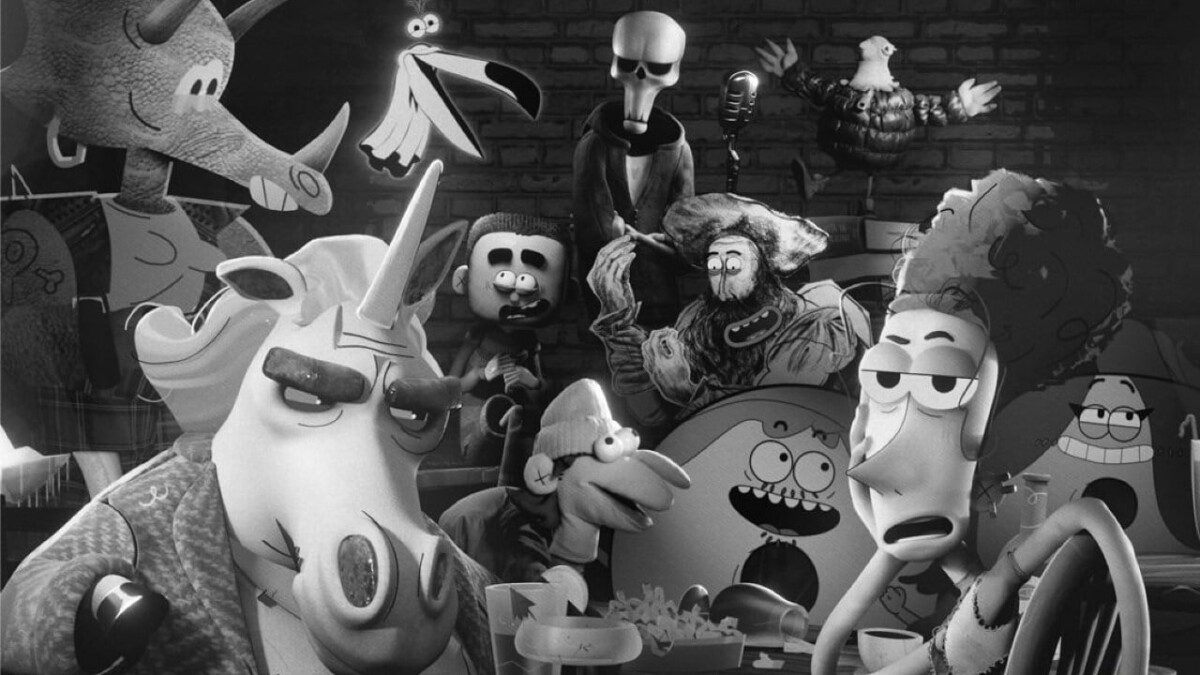 Il Baracchino: il poster della serie italiana animata ambientata nel mondo della stand-up comedy