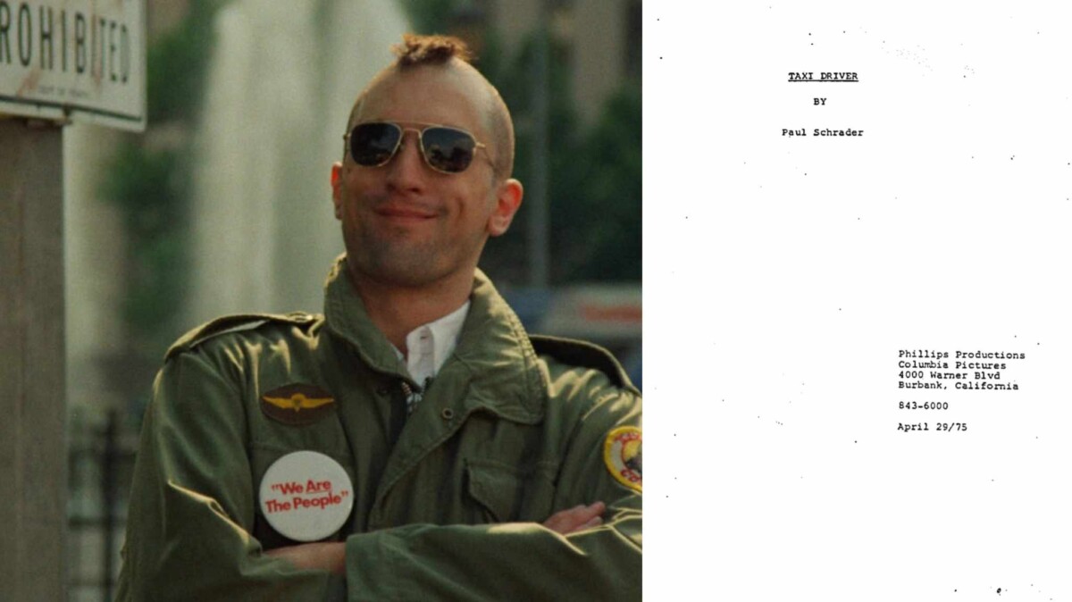 cover immagini e sceneggiatura taxi driver