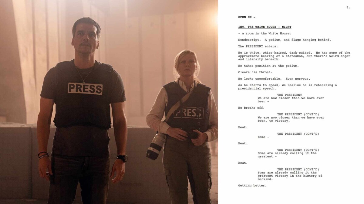 Civil War, la sceneggiatura del film di Alex Garland