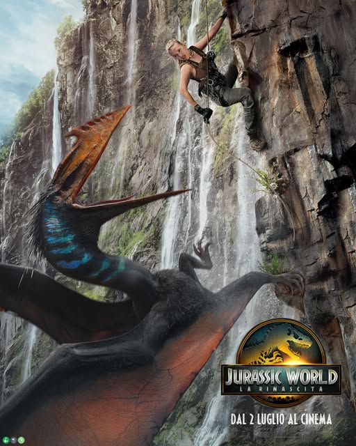 jurassic world - la rinascita nuovo poster italiano
