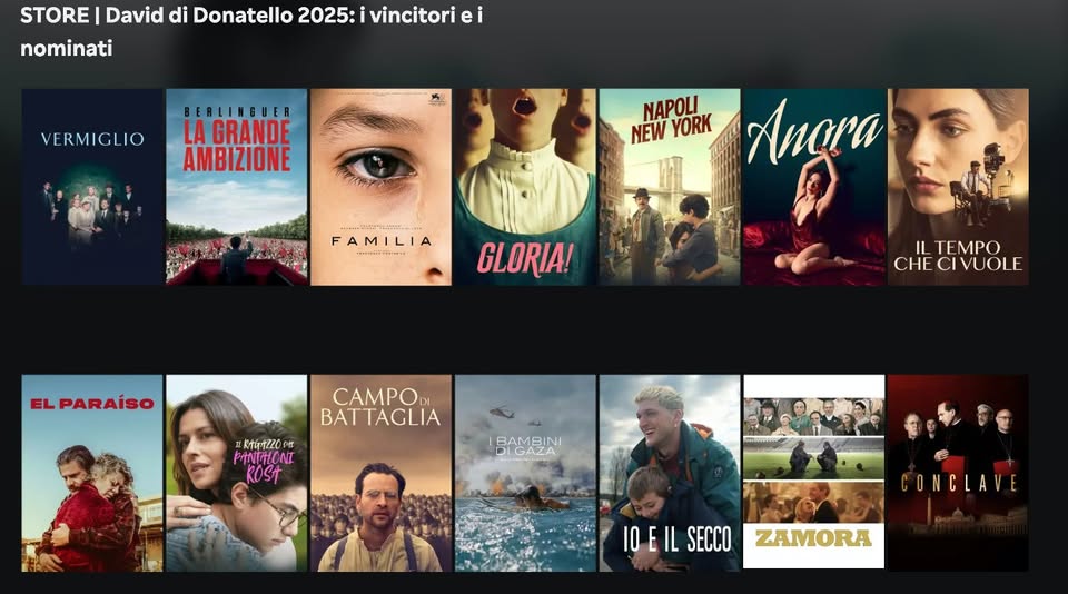 rakuten tv - david di donatello 2025 - think movies
