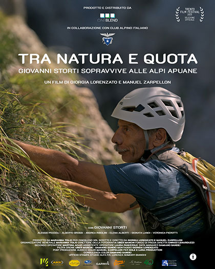 poster TRA NATURA E QUOTA GIOVANNI STORTI SOPRAVVIVE ALLE ALPI APUANI
