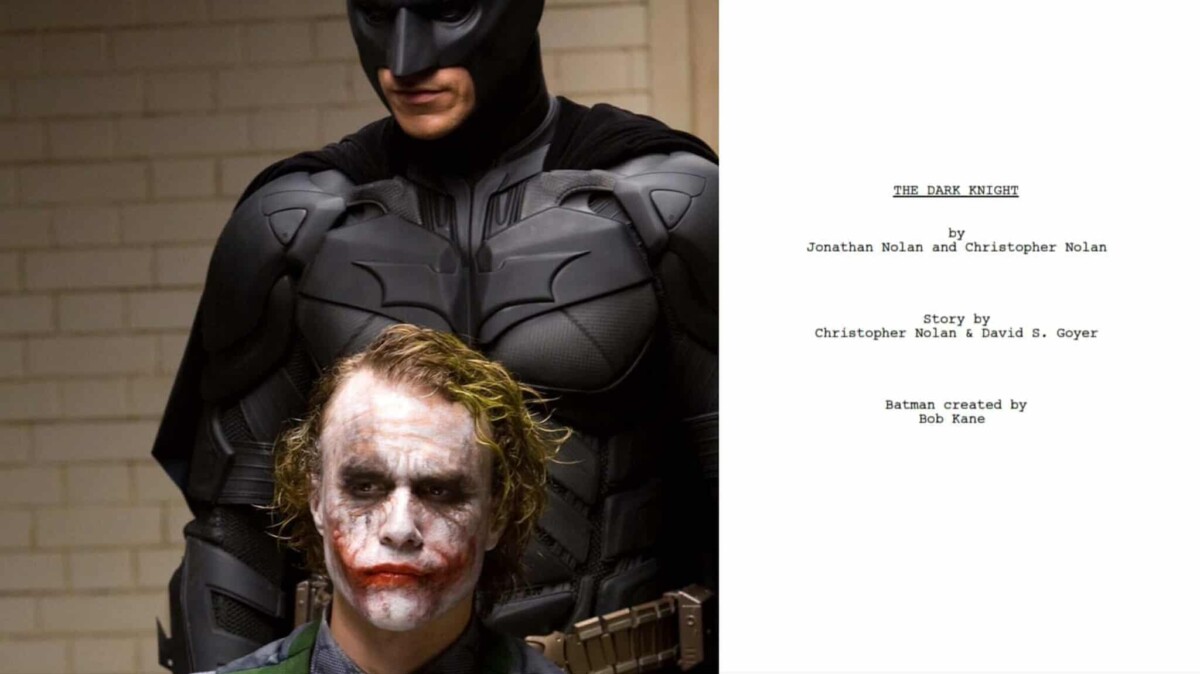 Il Cavaliere Oscuro: la sceneggiatura del secondo capitolo della trilogia di Christopher Nolan