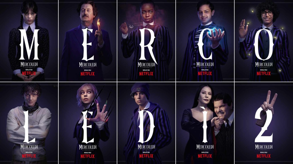 Mercoledì S2: i character poster dedicati ai protagonisti